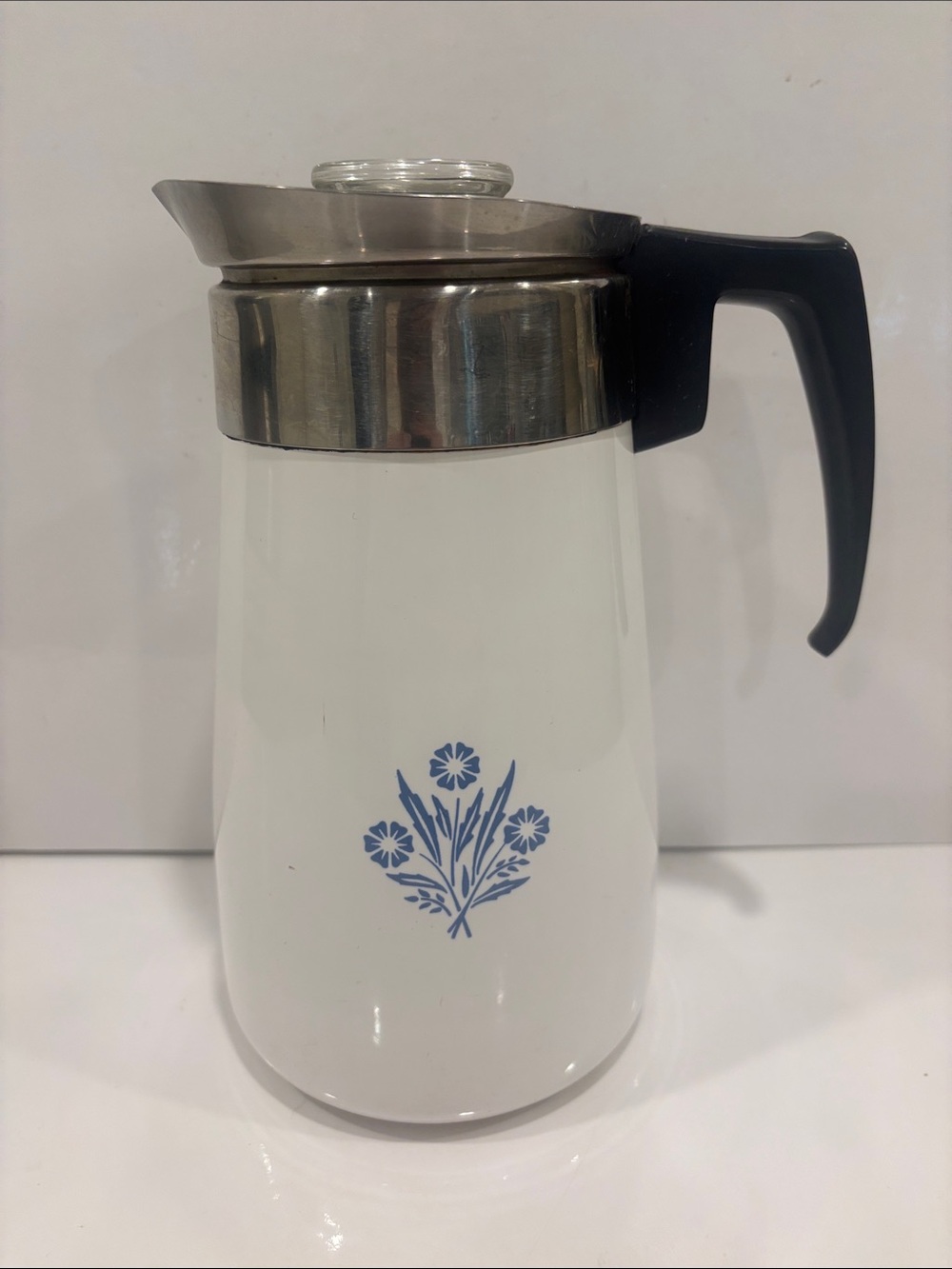 Vintage Corning Ware Blue Cornflower 9 cup P-149 percolator